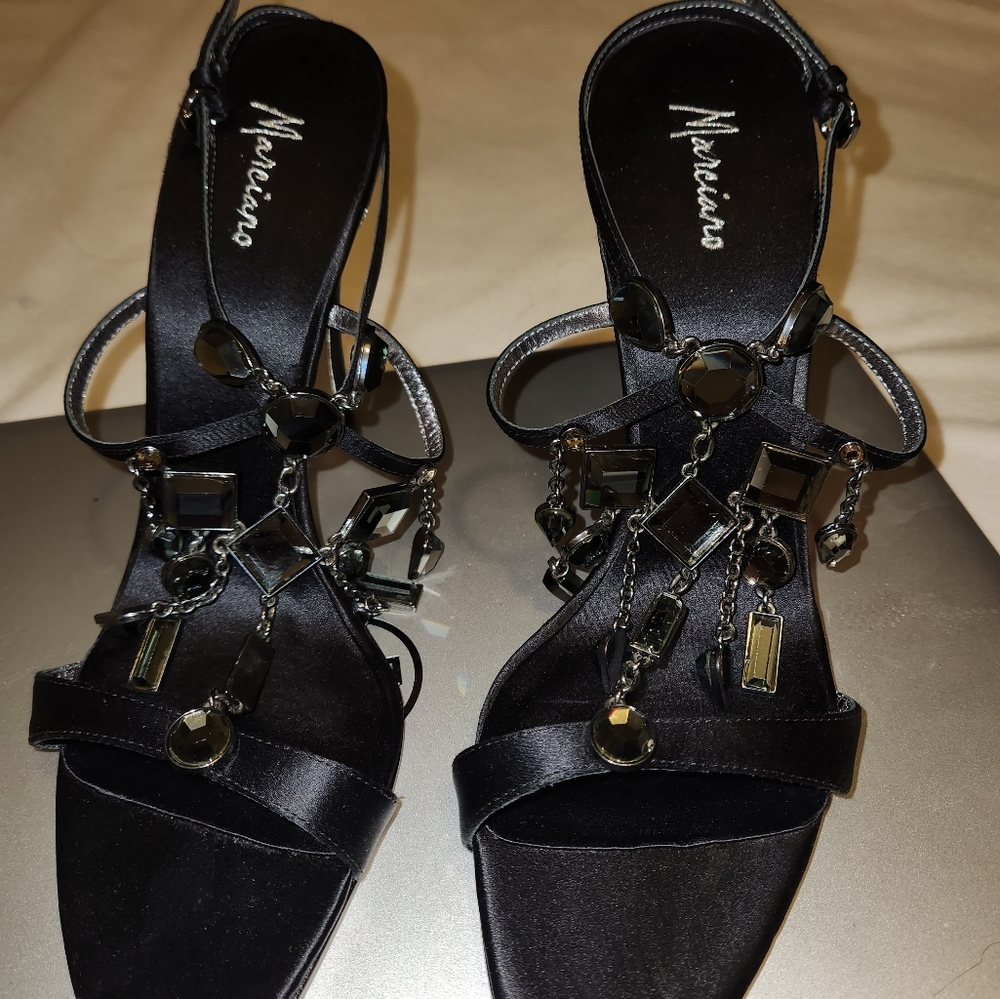 Marciano black strappy  heels
